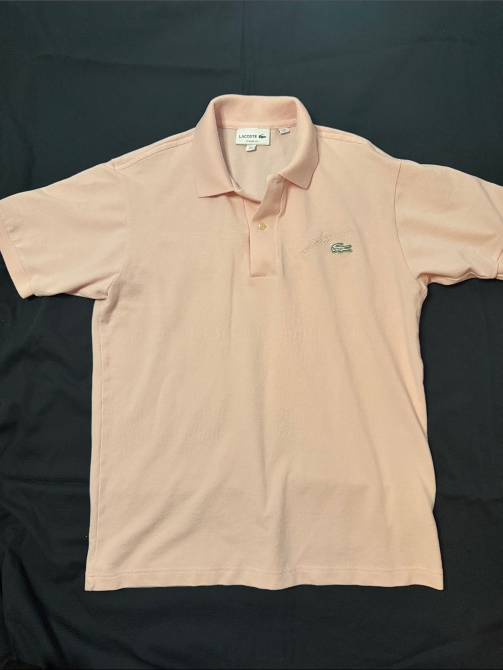 Lacoste Men’s Light Pink Pique Polo